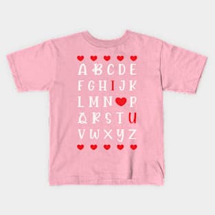 I love you alphabet Kids T-Shirt